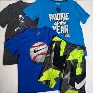 Nike Blue Short Sleeve Matching Set Athletic Tee